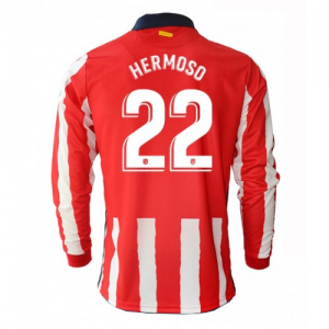 Atletico Madrid Mario Hermoso 22 Hjemmebanetrøje 2020 21 – Langærmet